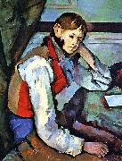The Boy in the Red Vest Paul Cezanne